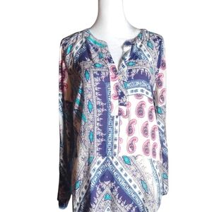 Van Heusen Made in India Paisley Print Women's Top - Multicolor Bohemian Comfy